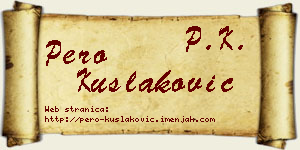 Pero Kušlaković vizit kartica